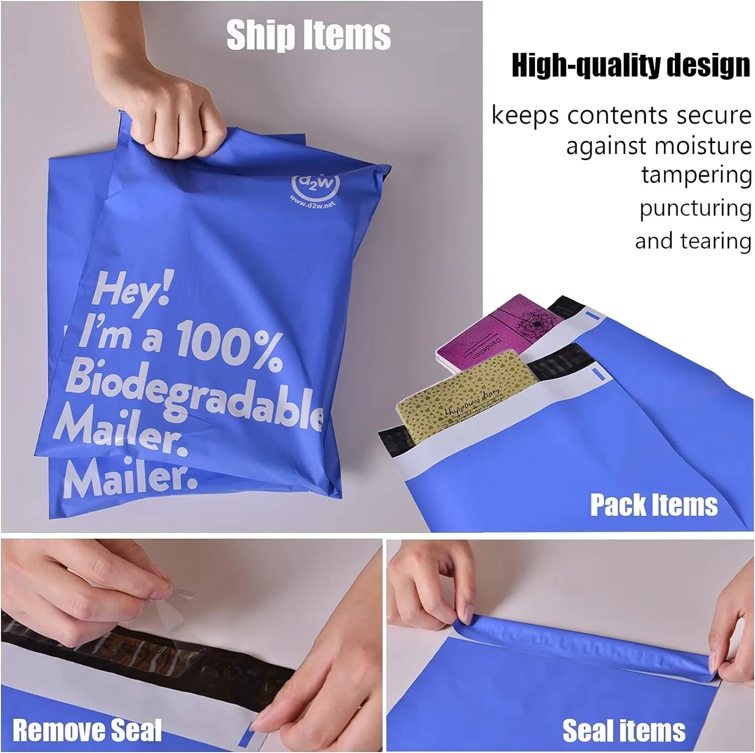 MoolWrap Eco-Seal Biodegradable Shipping Bags