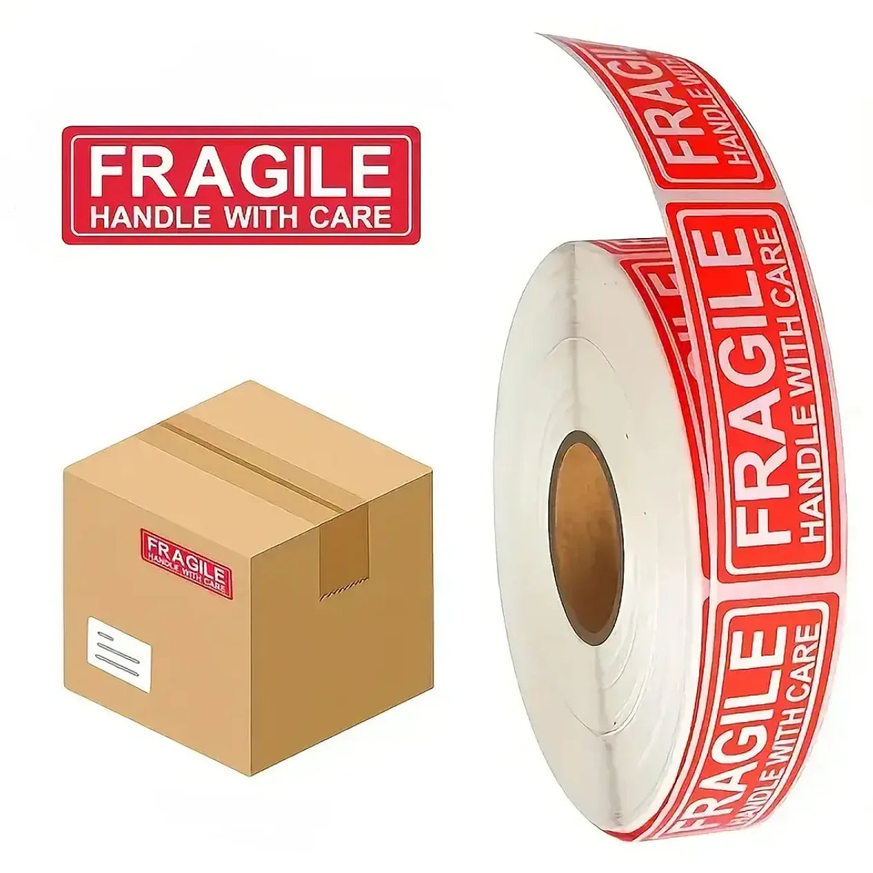 MoolWrap Fragile Label Stickers
